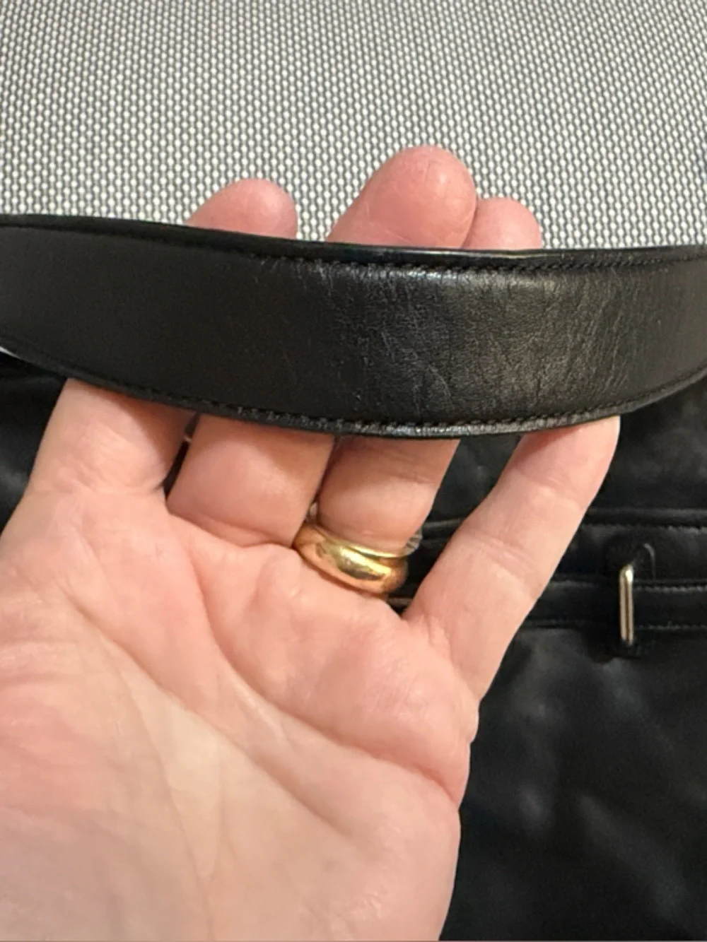 Coach Black Leather Messenger Bag with Silver Hardware